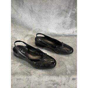 Cole Haan Shoes women's 8.5 Air Brianna Sling Black Leather Flats